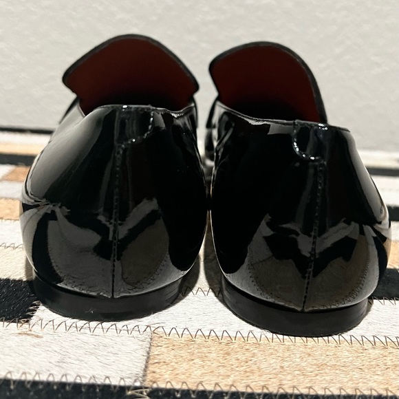 Black patent leather/suede flats - Picture 5 of 6